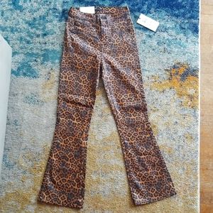 Ntw leopard print 7 for all mankind jeans